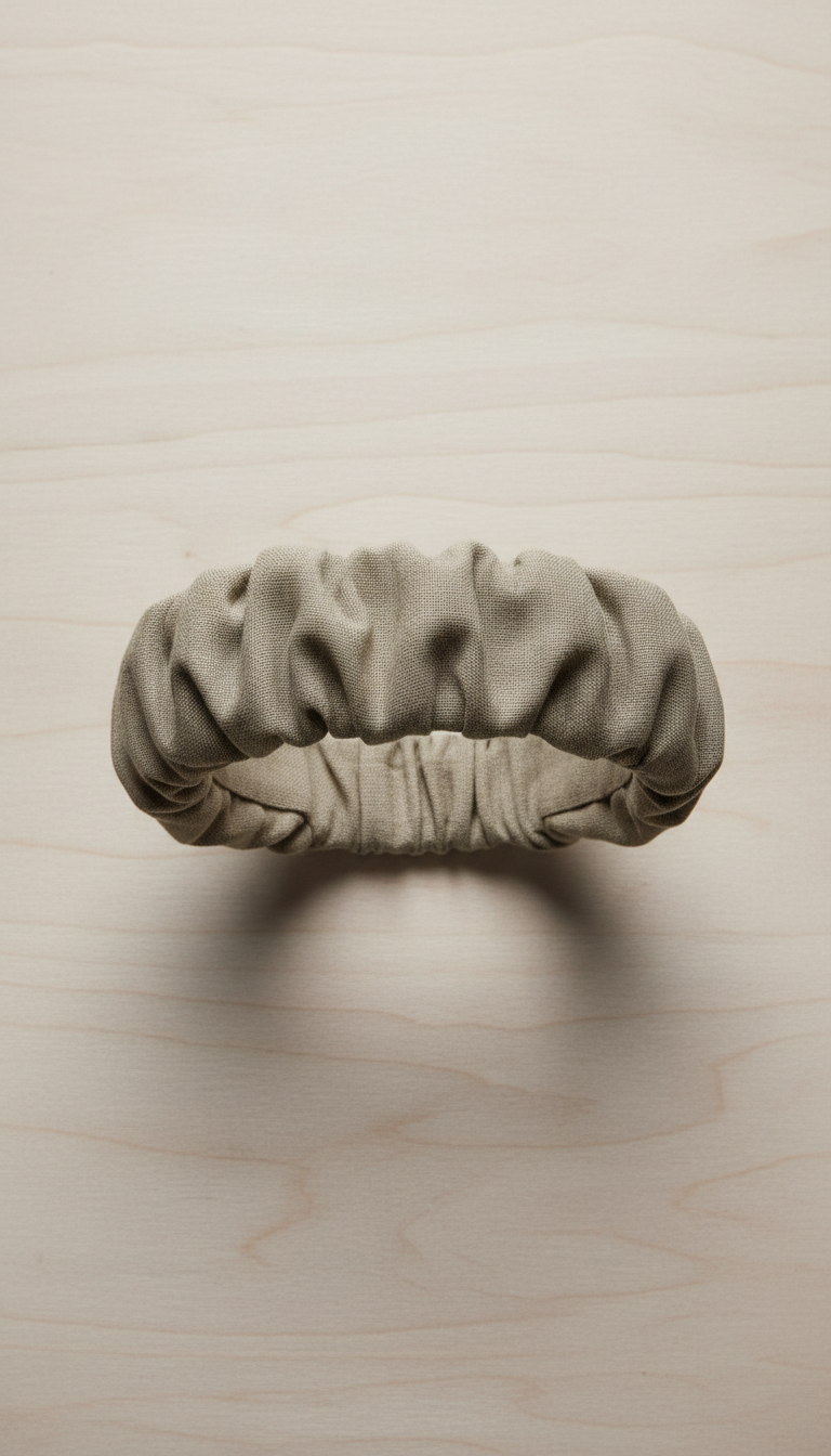 Olive Mist ruched headband