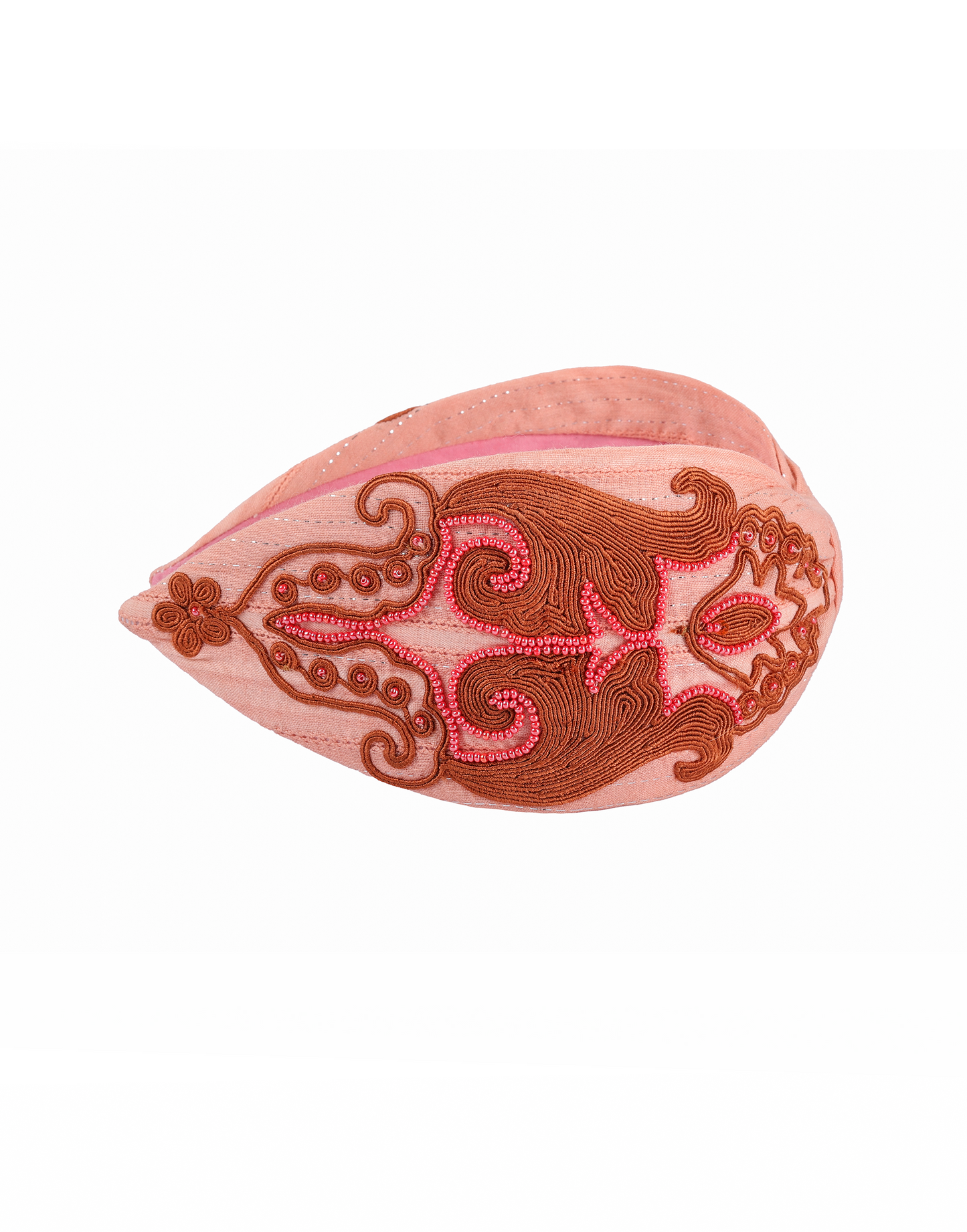 Peach Brown Headband