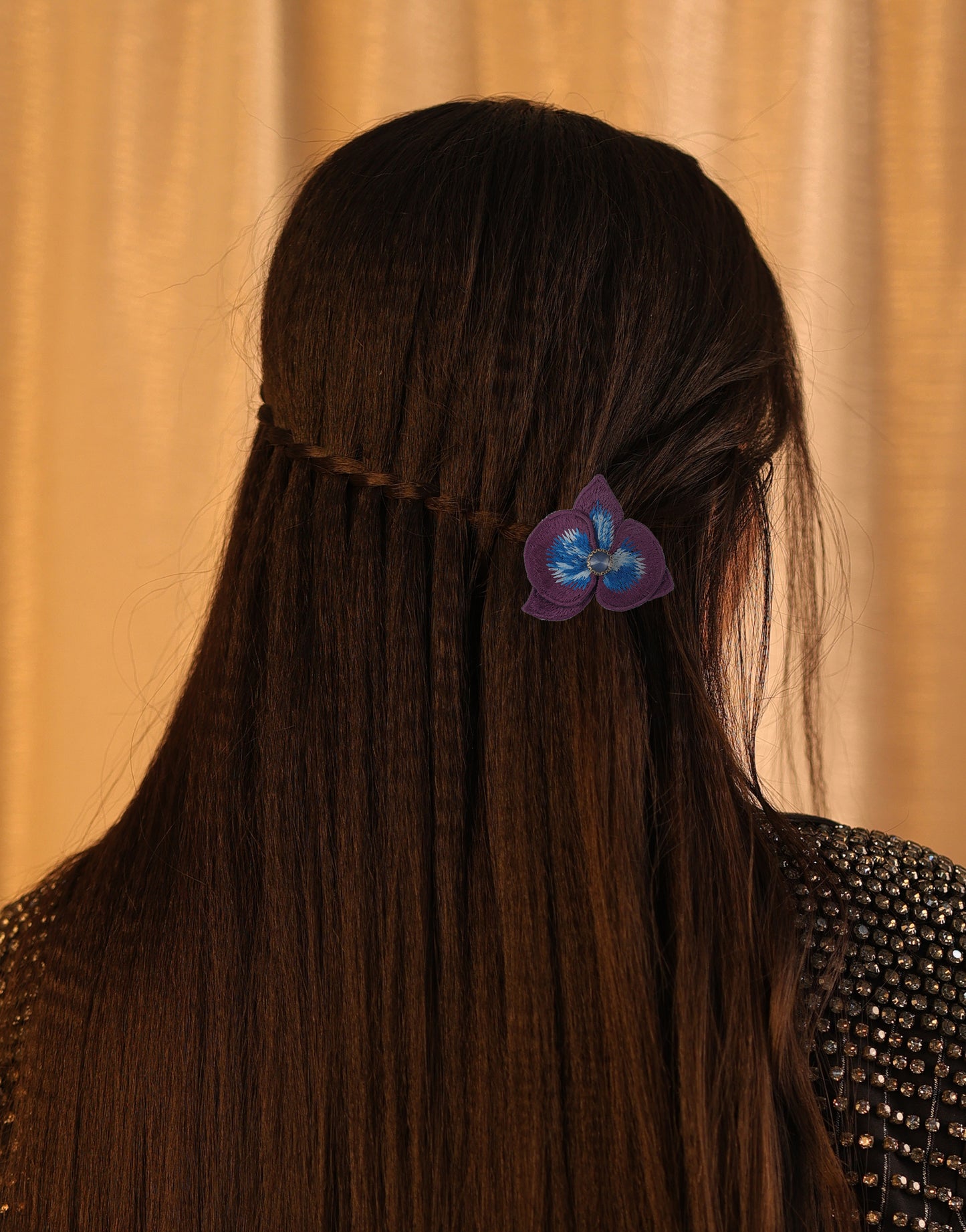 Purple Orchid Clip
