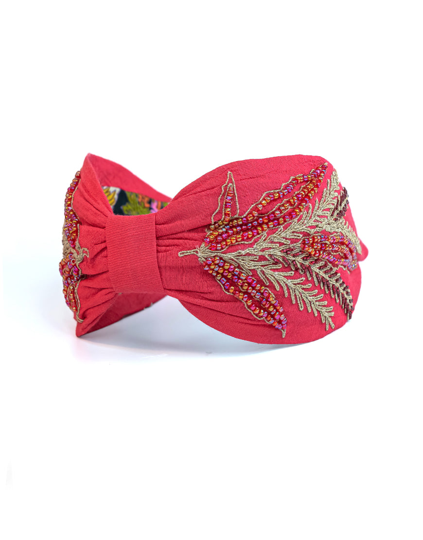 Hoja Rosa Headband