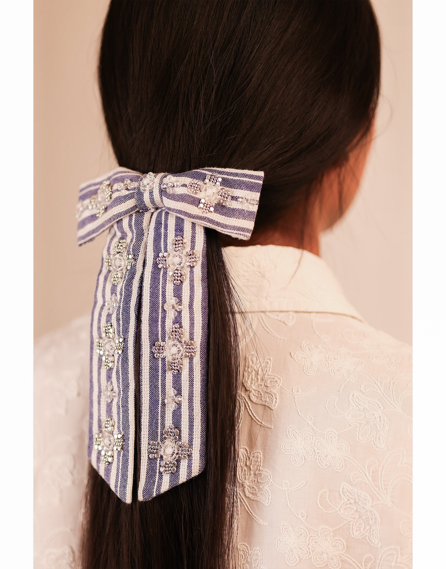 Preppy Striped Bow