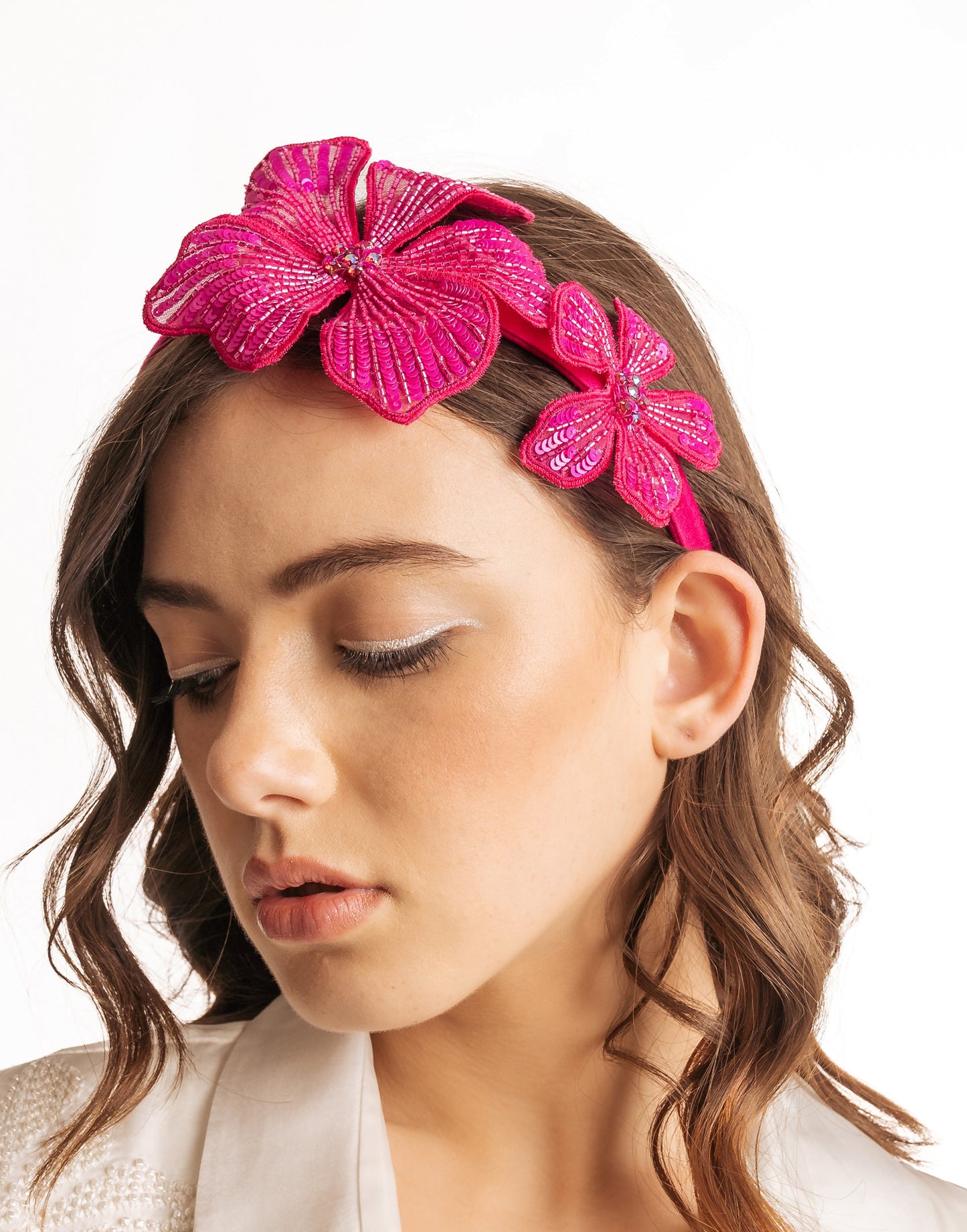 Fuchsia Hibiscus Headband