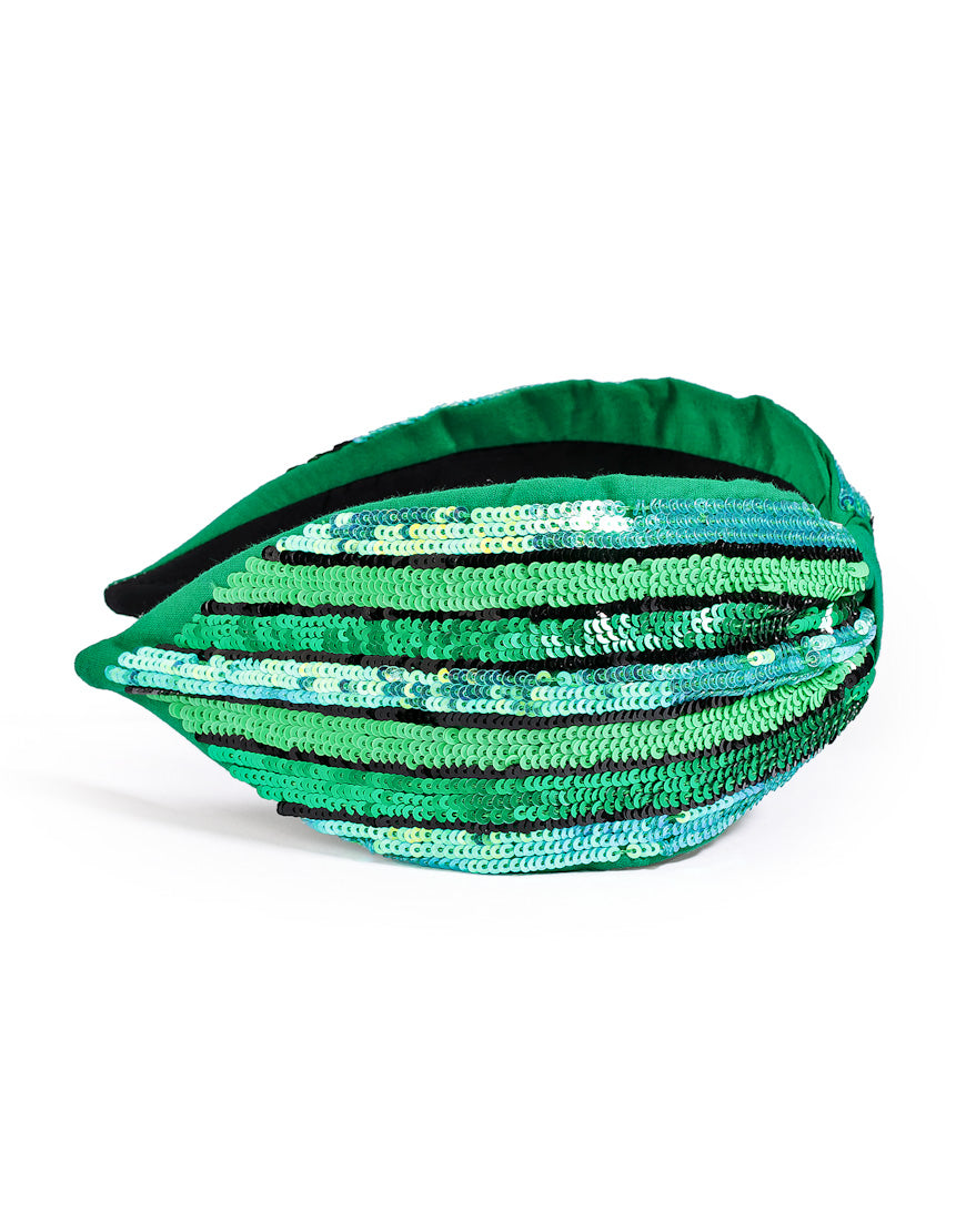 Emerald Stripe Headband