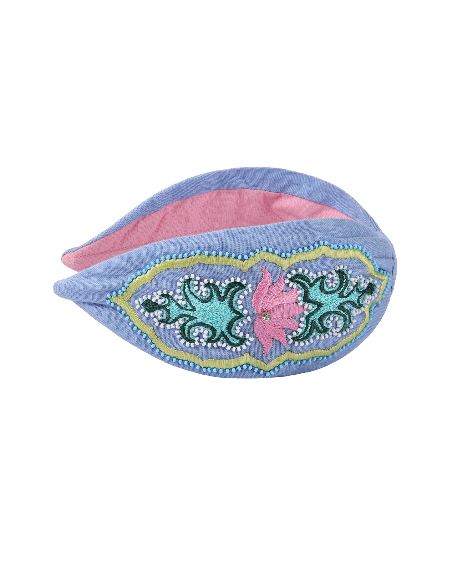 Floral Embroidered Headband