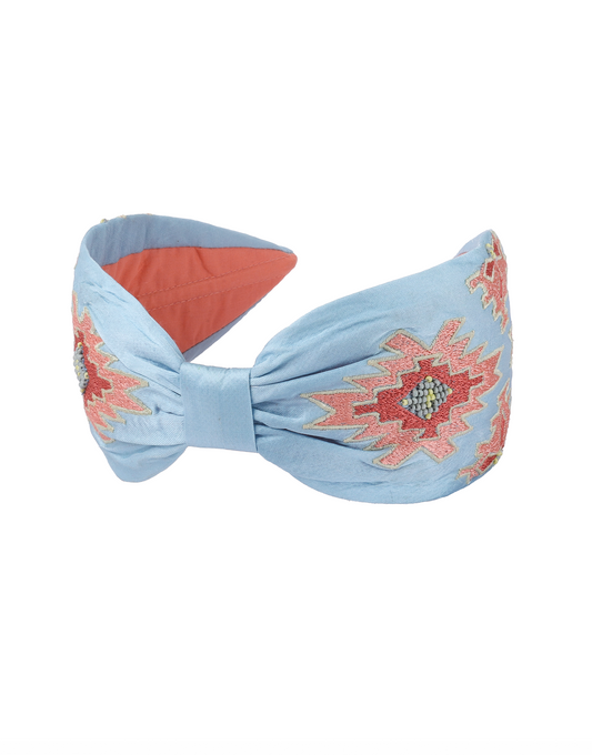 Turquoise Floral Headband
