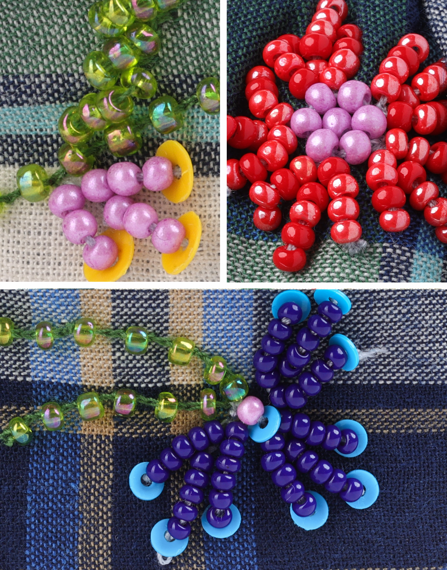 Floral Check Accessory