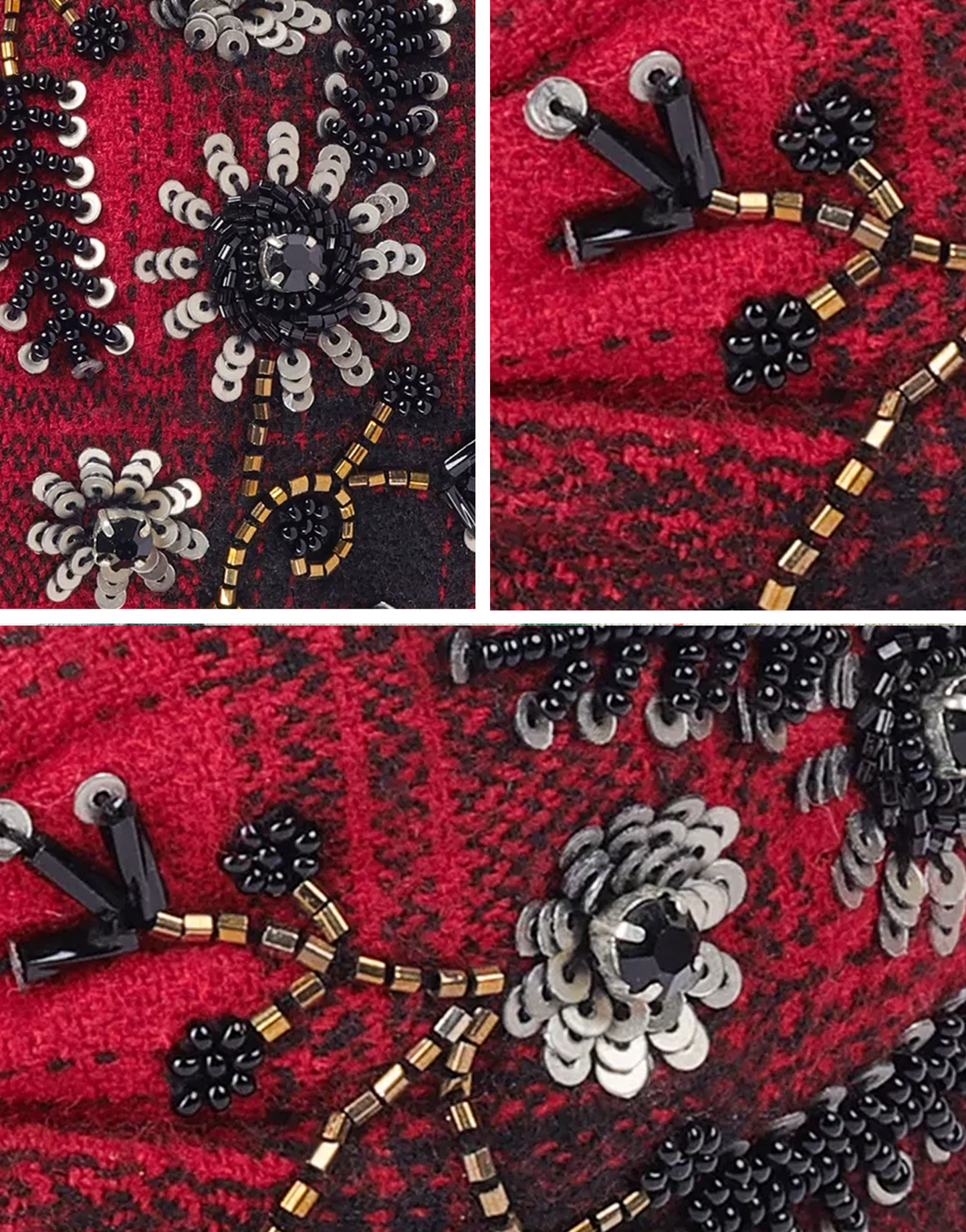 Plaid Tinsel Headband