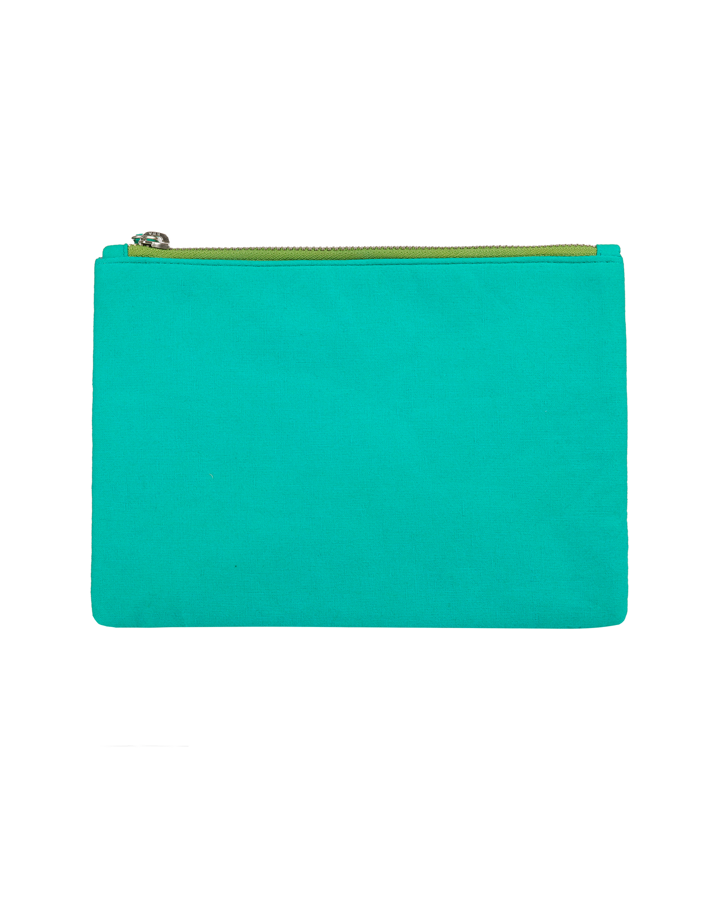 Embroidered Turquoise Pouch