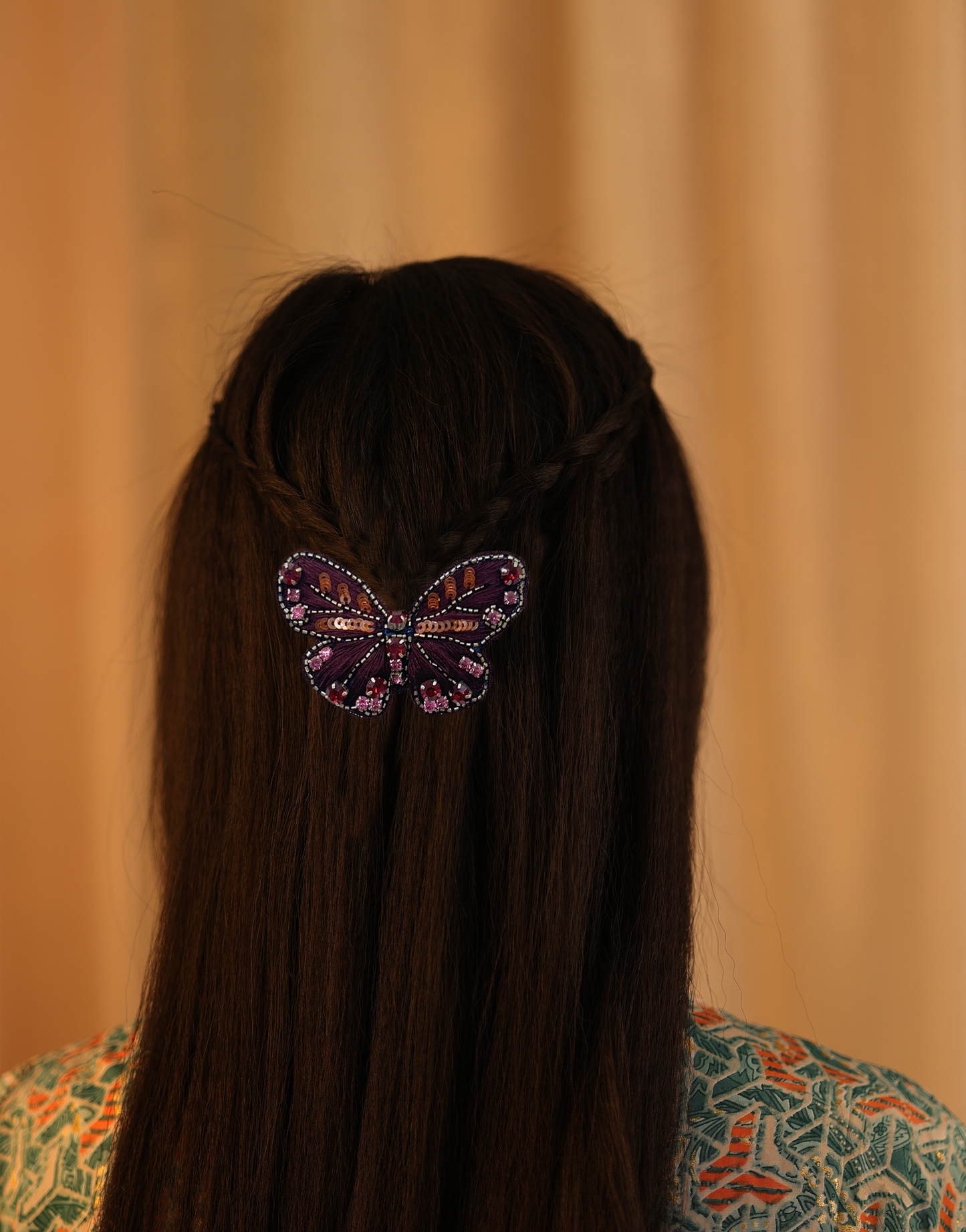 Wine Butterfly Clip