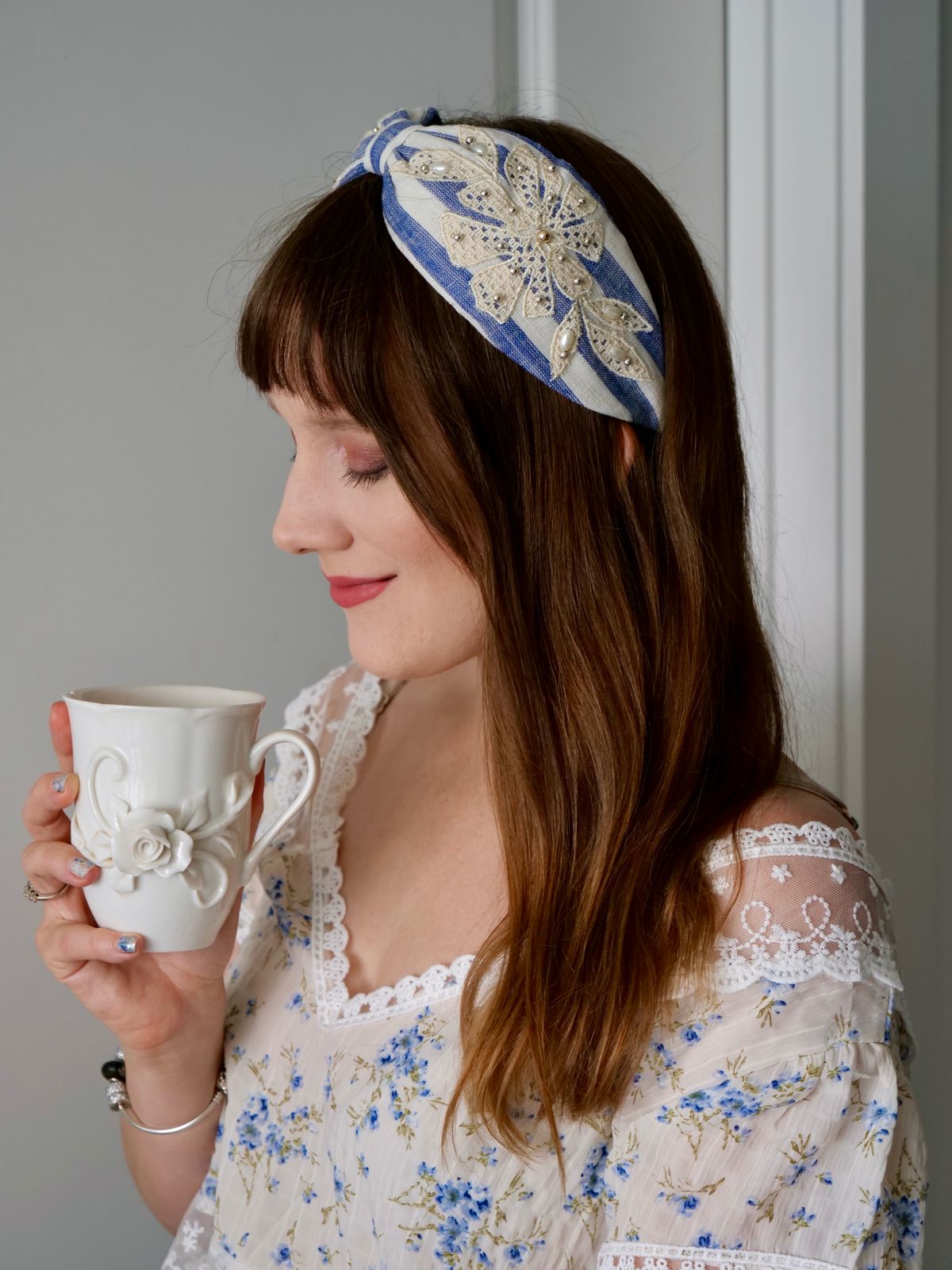 Lace & Sky Headband