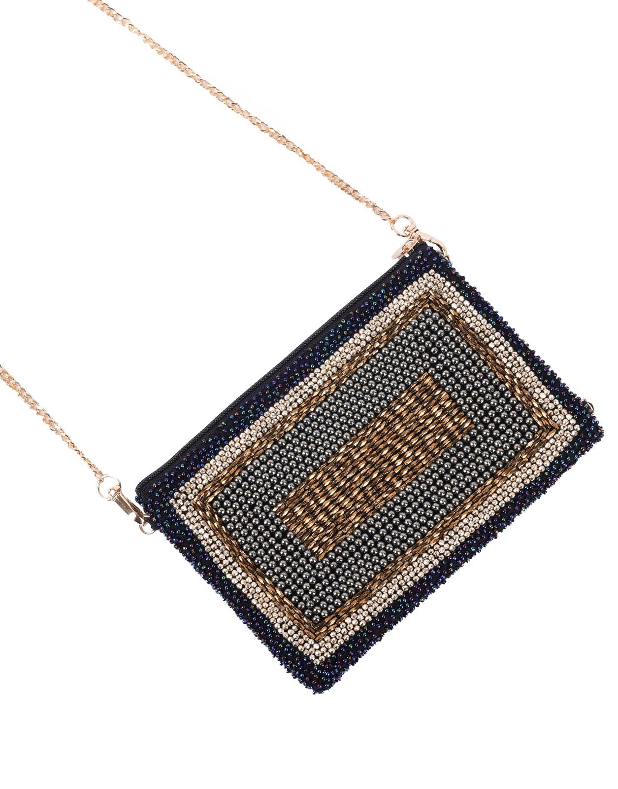 Evening Rise Beaded cross body bag