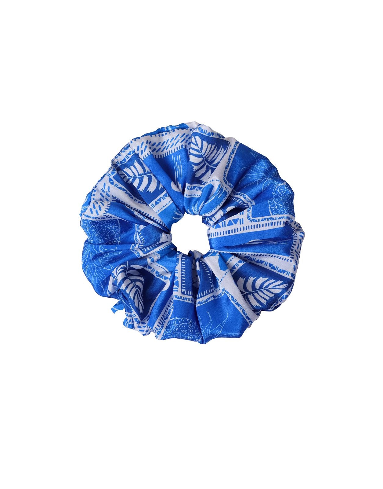 Azure Floral Scarf