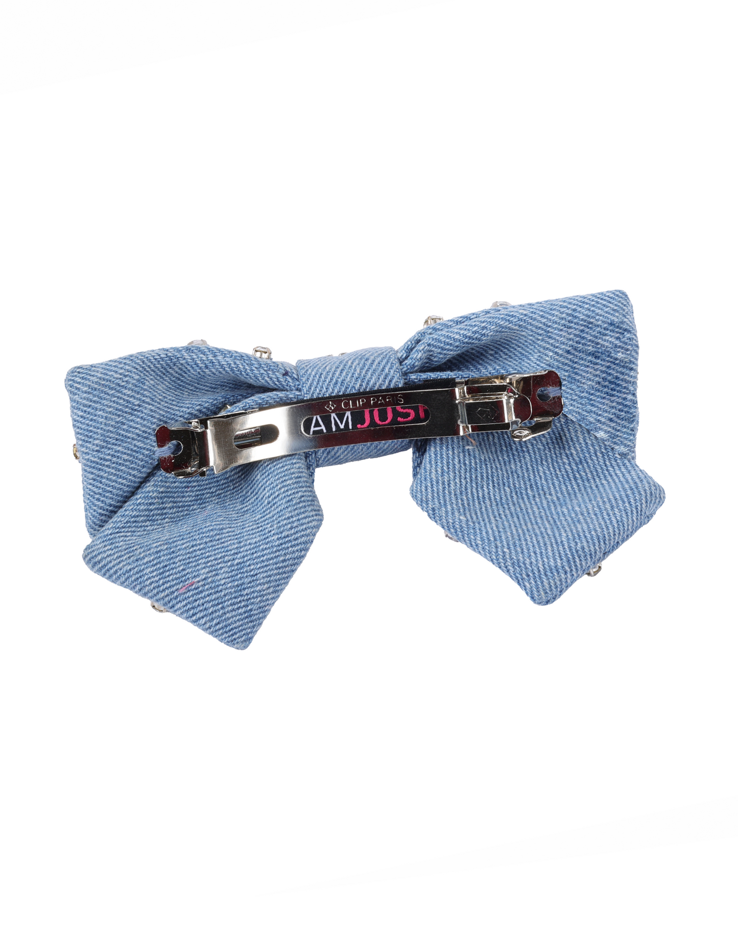Denim Raindrop Bow