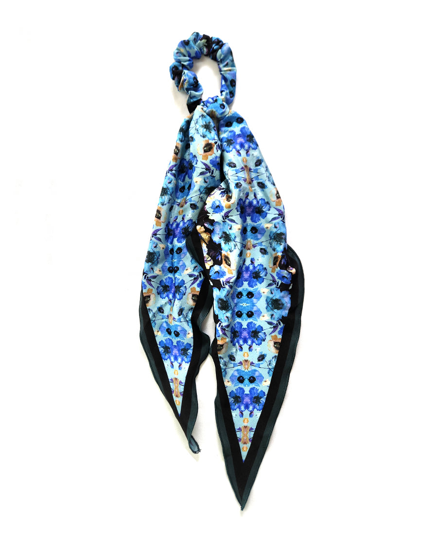 Blue Flower Pony scarf