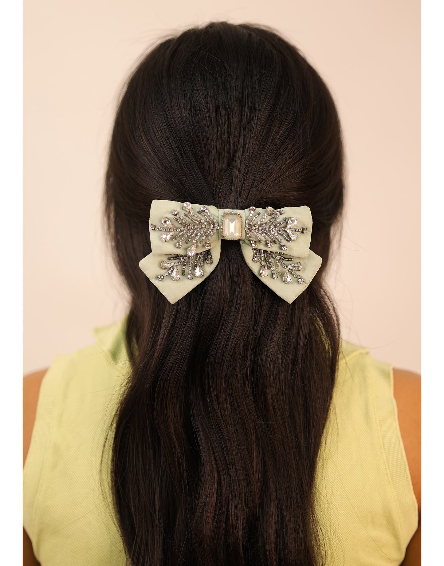 Mint Raindrop Bow