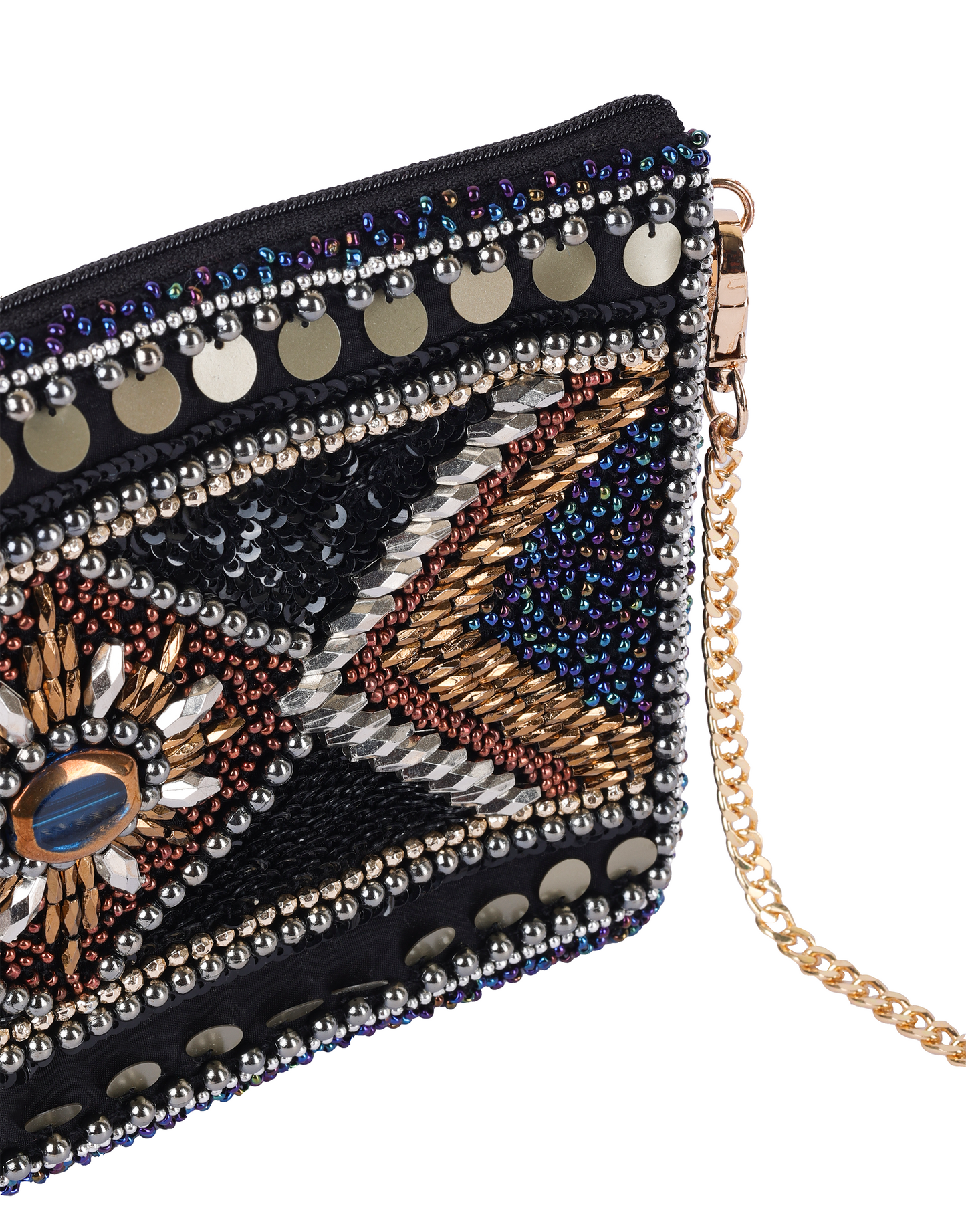 Evening Rise Beaded cross body bag