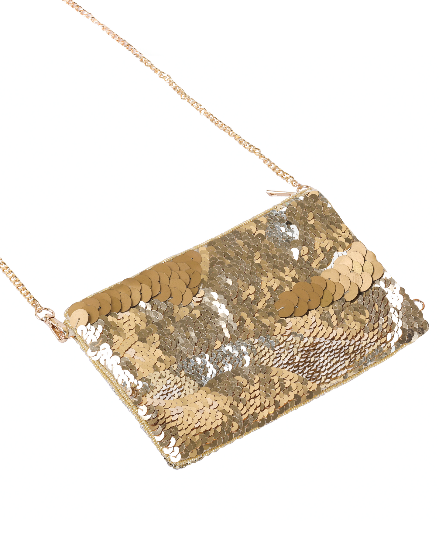 Golden Rhapsody Beaded cross body bag