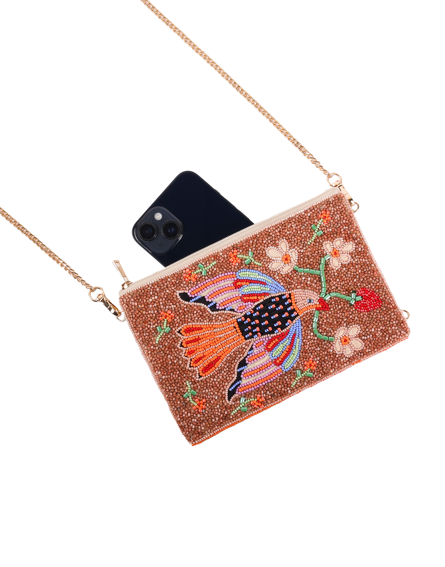 Wings of Peace Beaded cross body bag