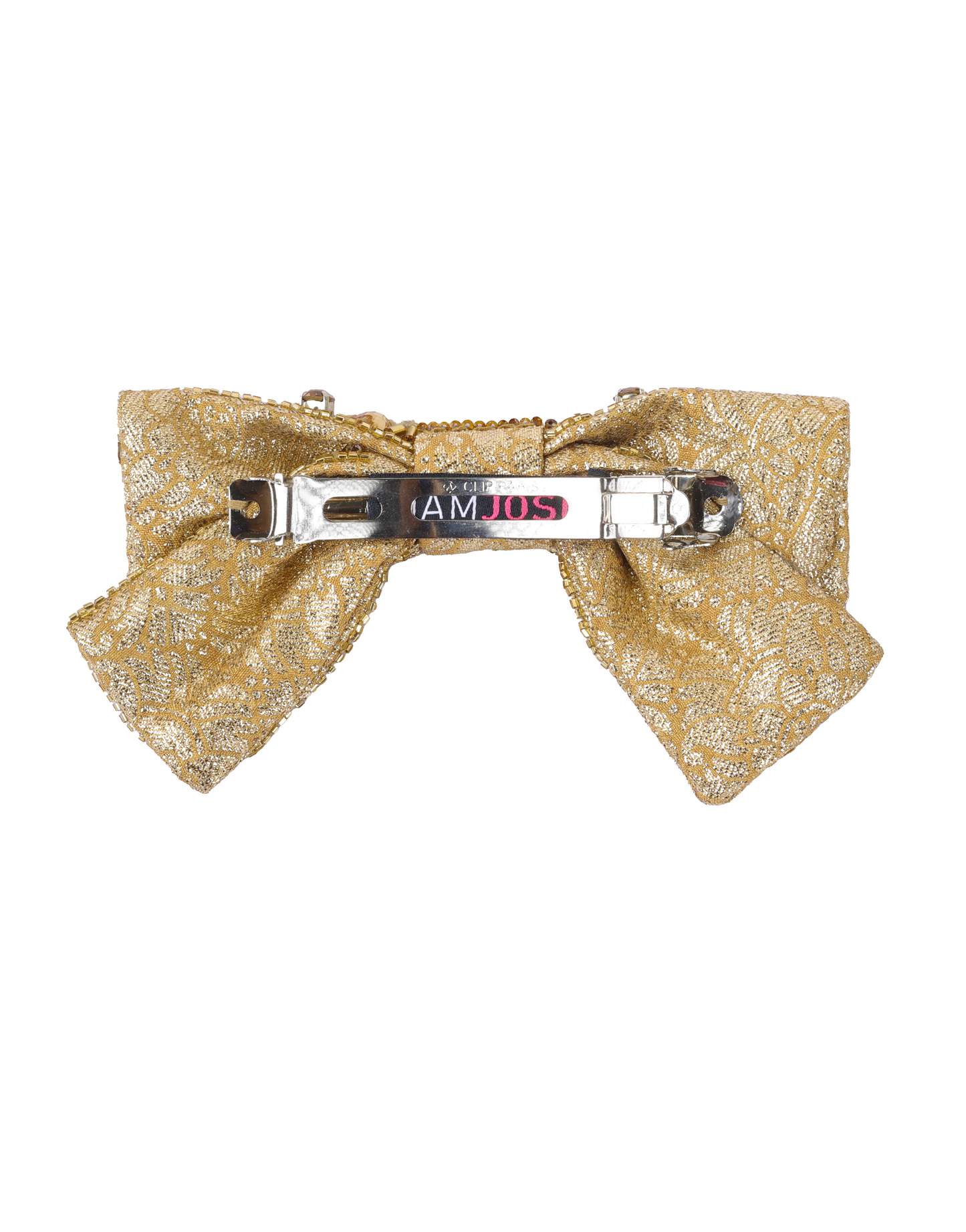 Golden Stars Barrette Bow