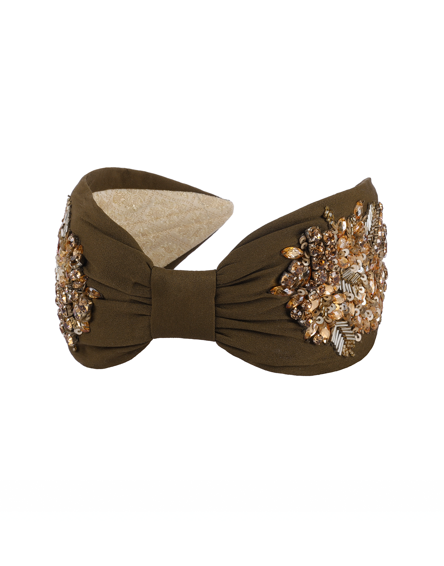 Olive Crystal Headband