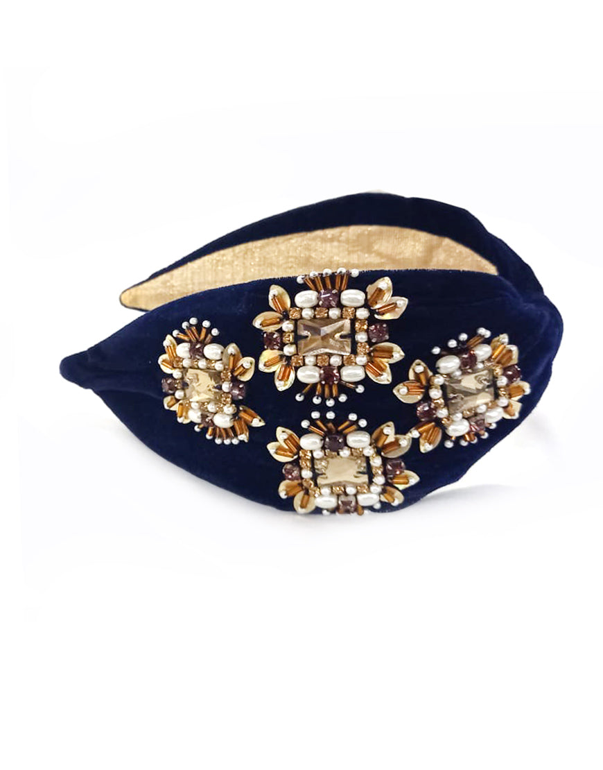 Floral Topaz Headband