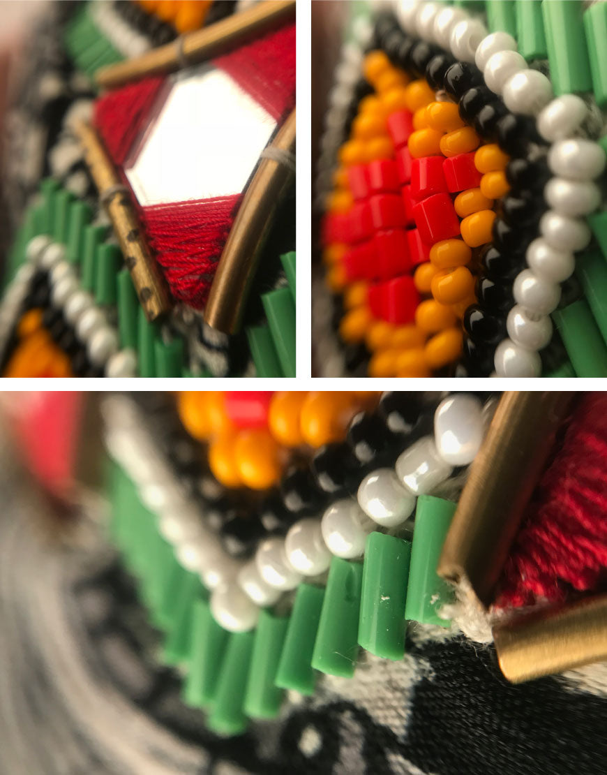 Ikat Beaded Headband