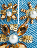 Celestial Denim Headband