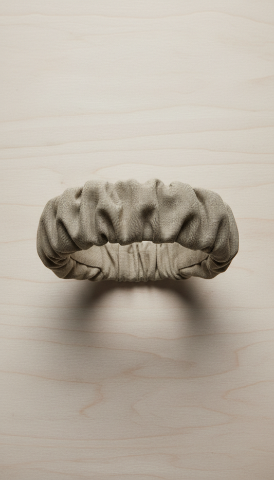 Olive Mist ruched headband