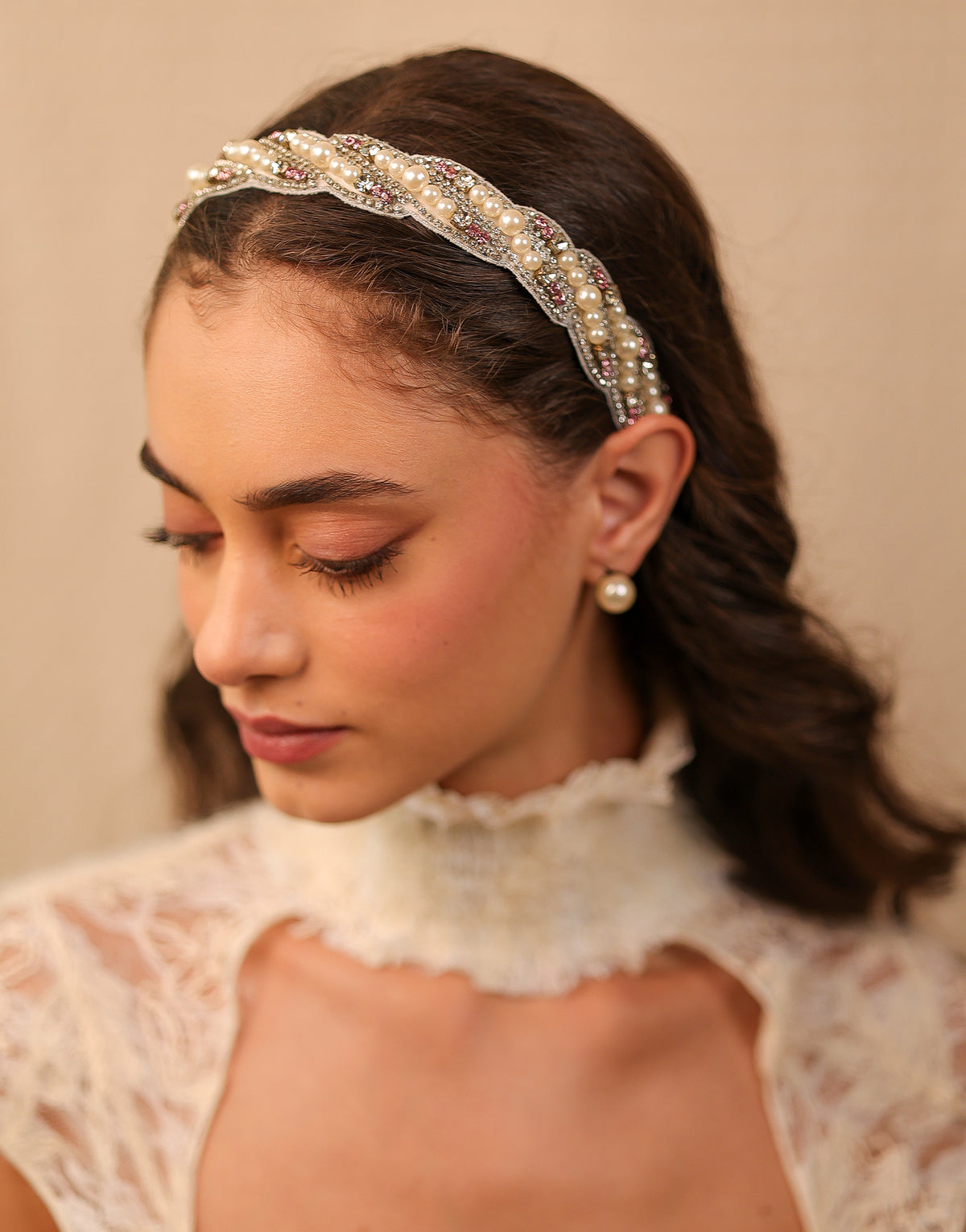 Rosé Entwined Tiara Headband
