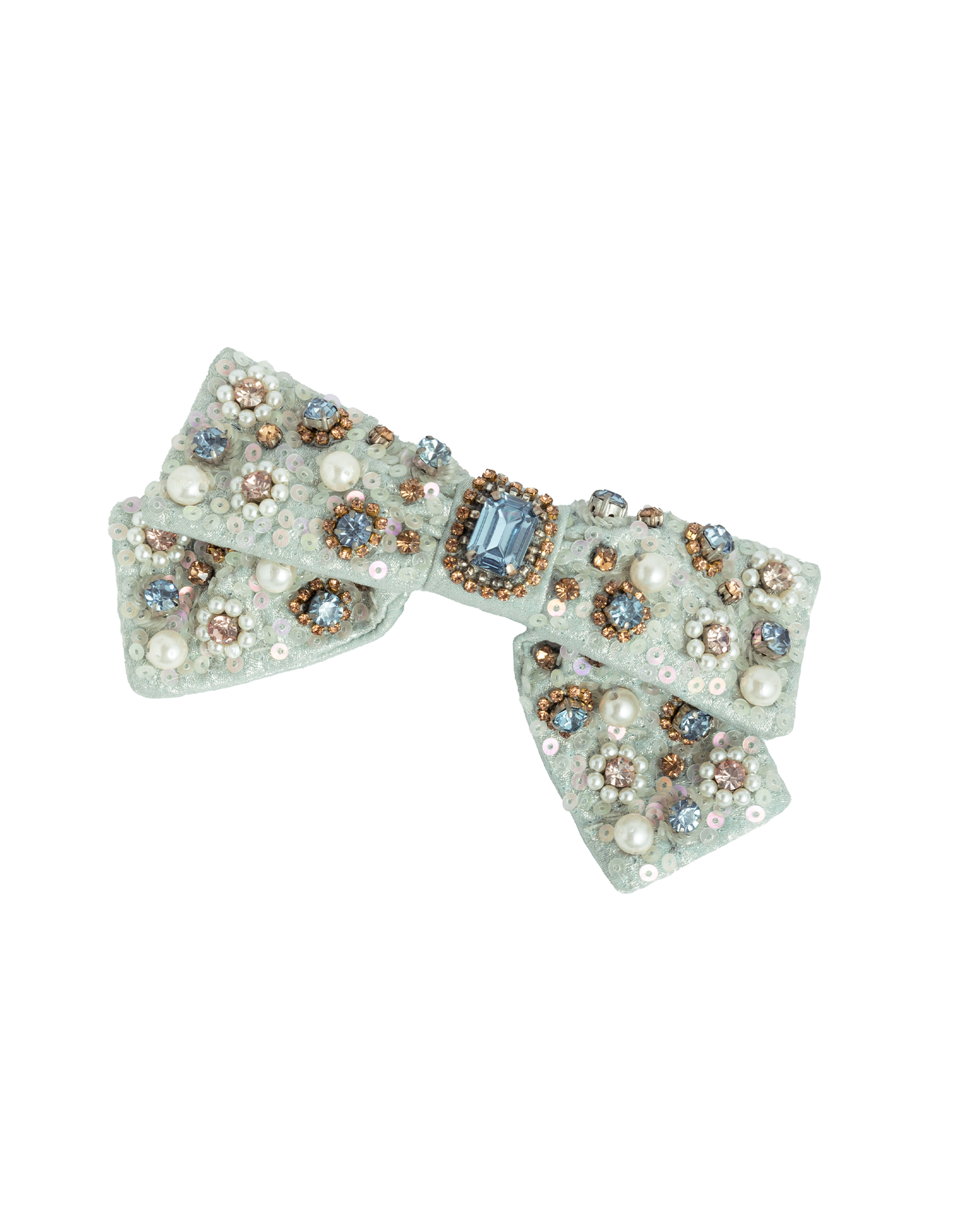 Jeweled Bow Barrette