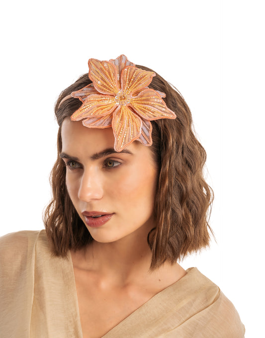 Peach Lilly Headband