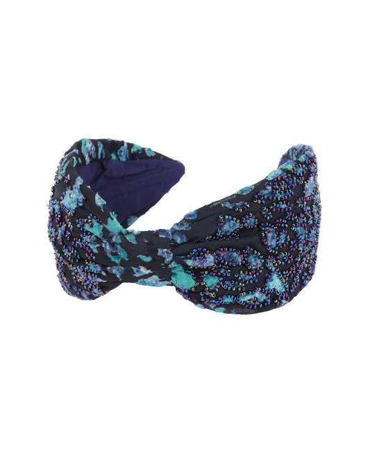 Teal Cheetah Headband