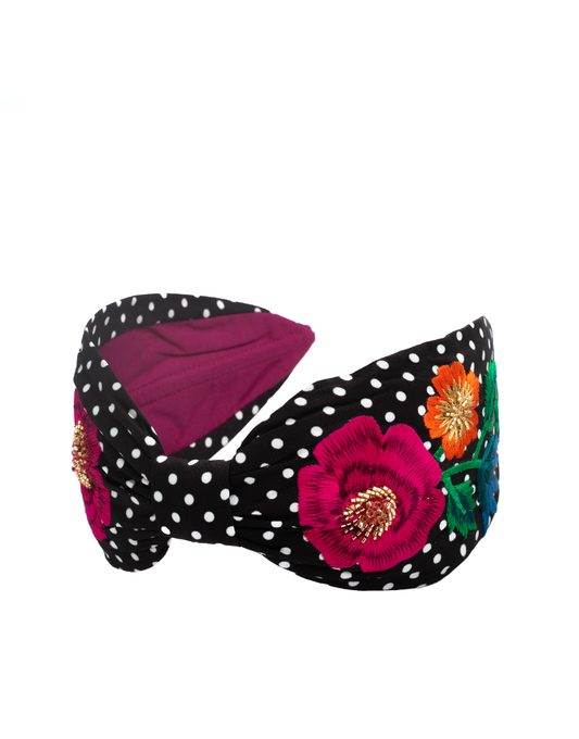 Embroiderd Floral Headband