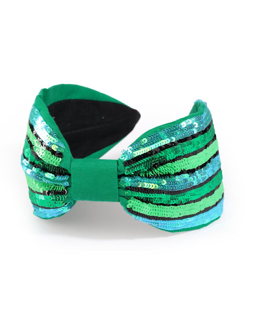 Emerald Stripe Headband