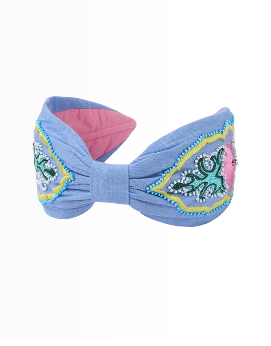 Floral Embroidered Headband