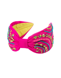 Fuchsia Beaded Headband