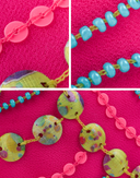 Fuchsia Beaded Headband