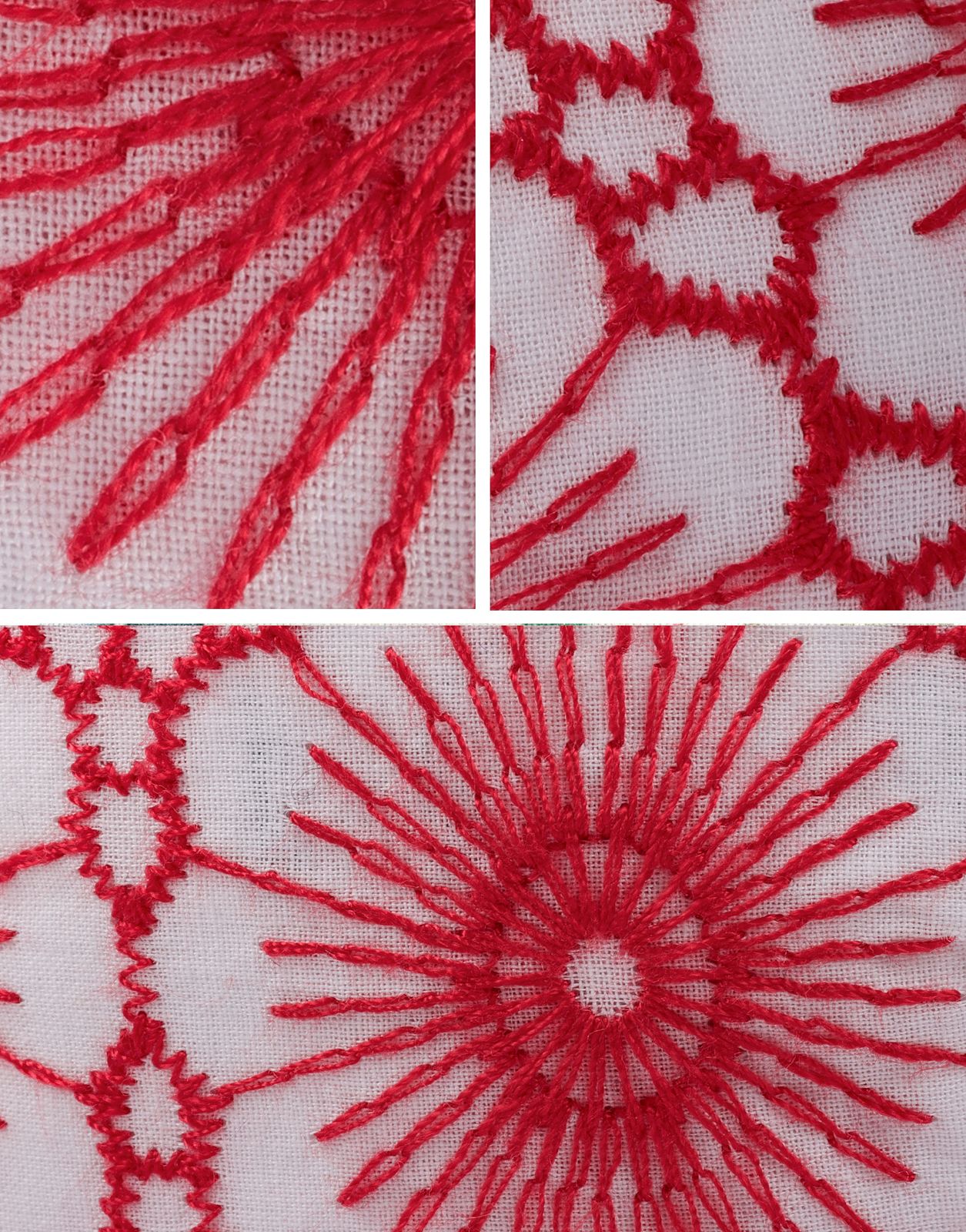 Crimson Guipure Headband