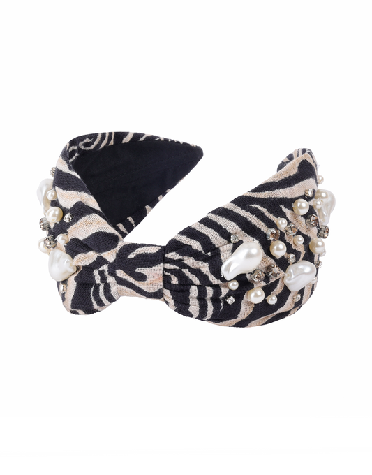 Zebra Sparkle Headband