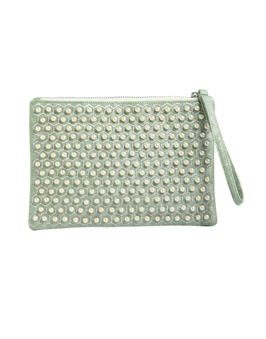 Mint Pearl Pouch