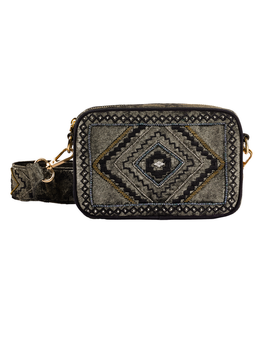 Metallic Aztec Weave bag