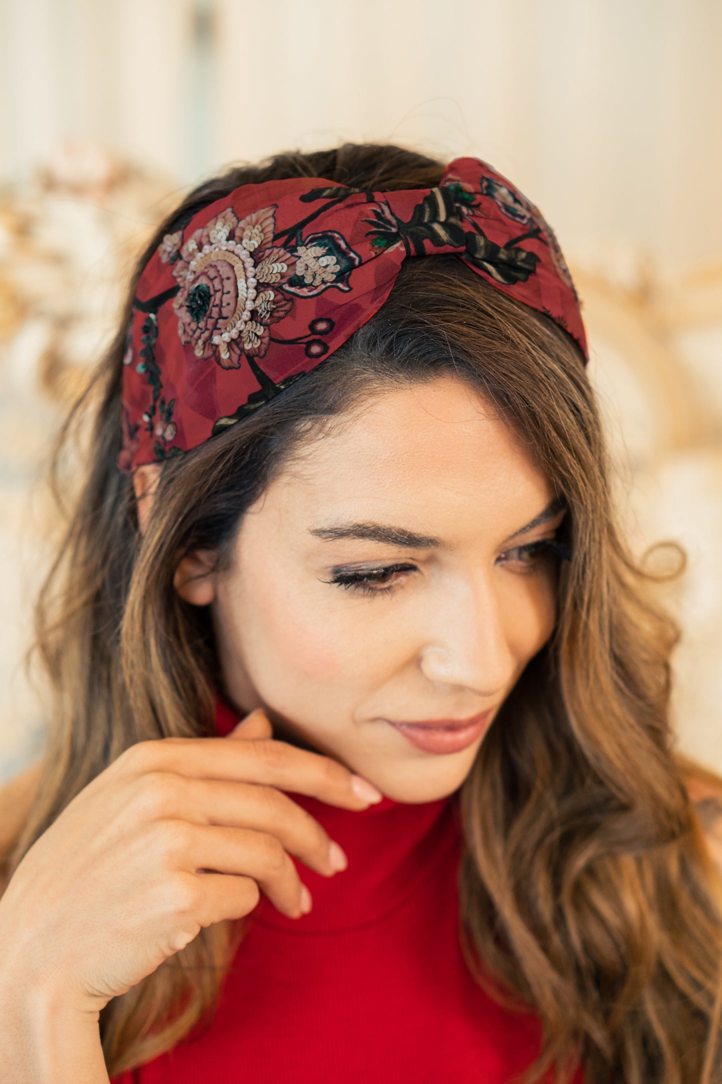 Scarlet Bloom Headband