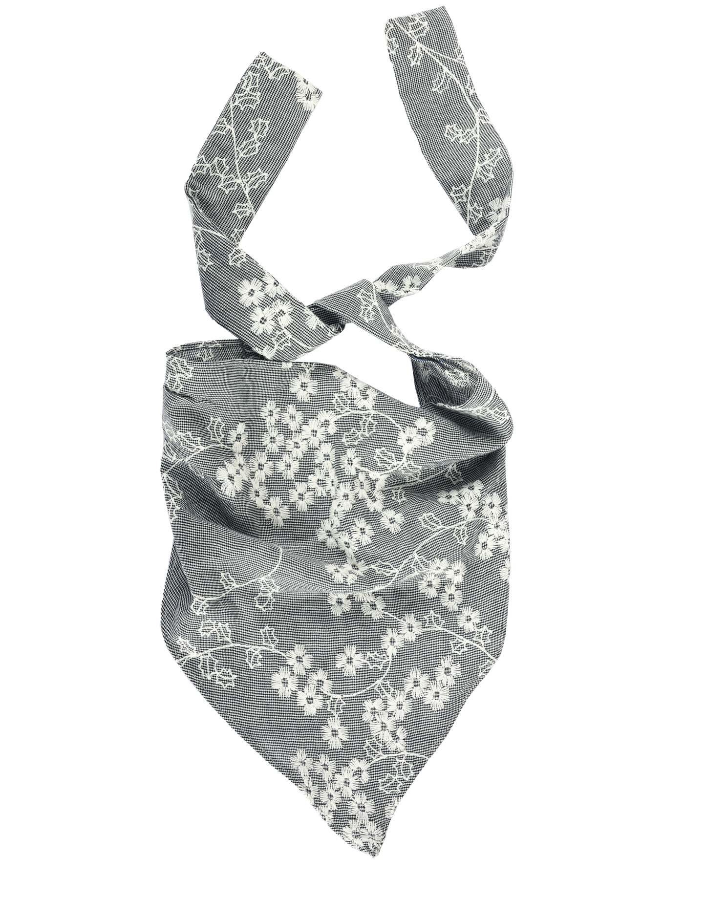 Floral Check Hair Scarf