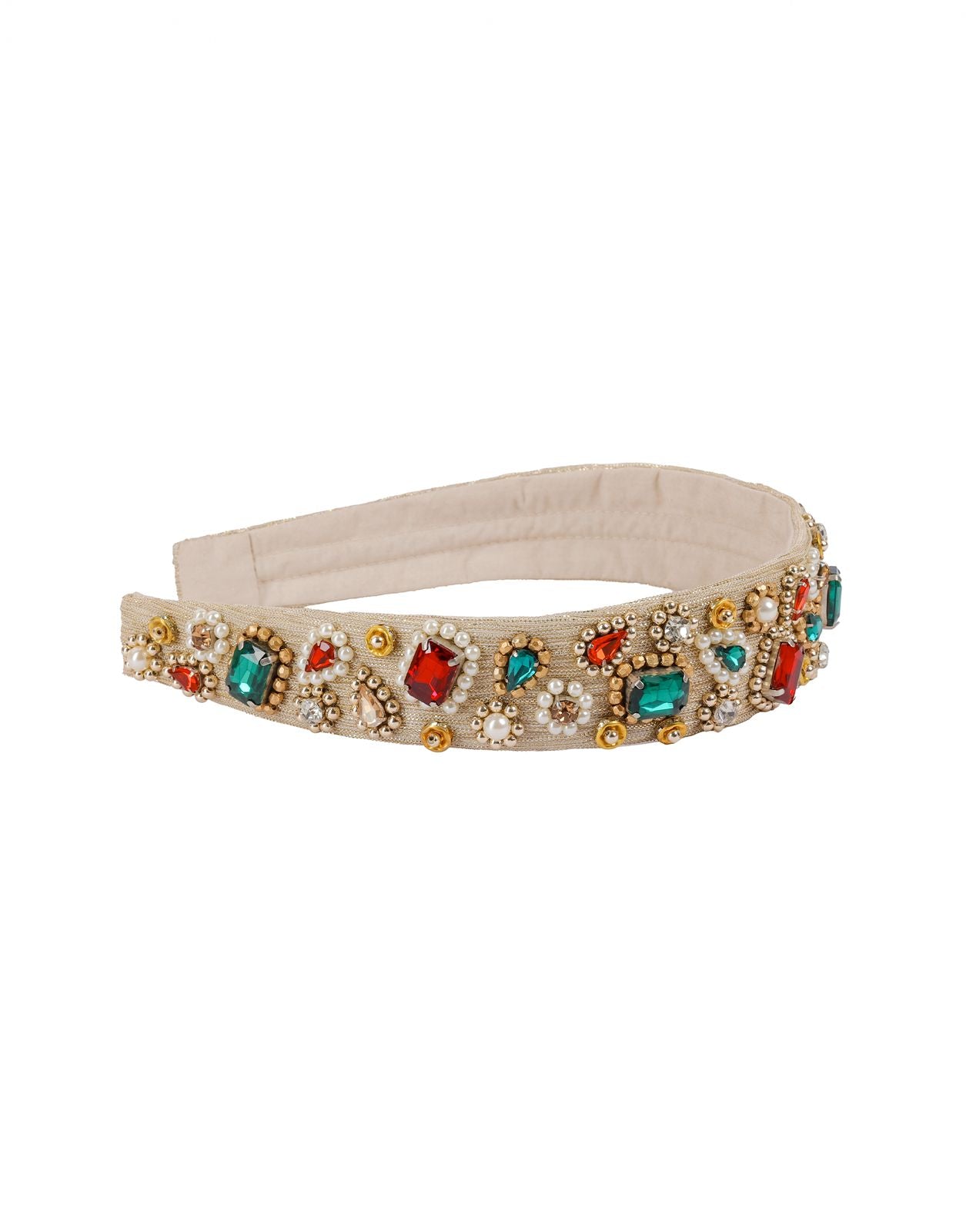 Golden Heritage Beaded Headband