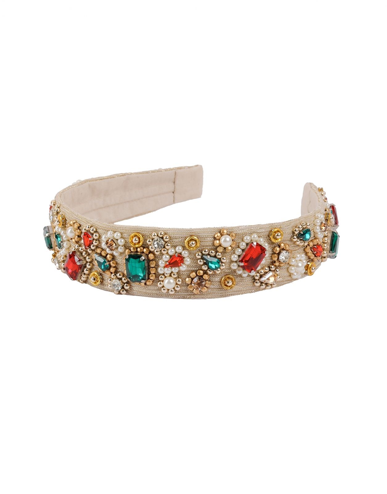 Golden Heritage Beaded Headband