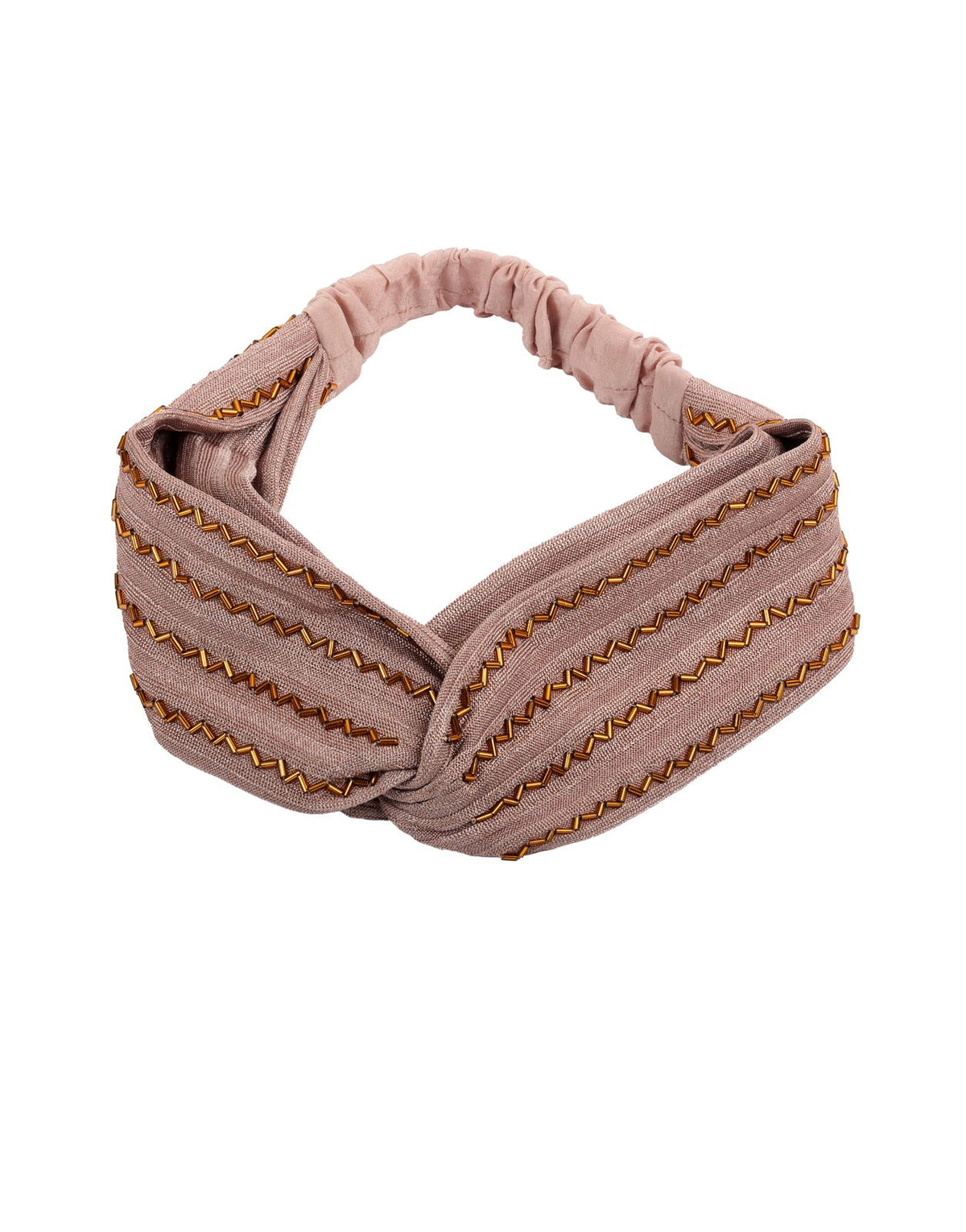 Dusty Rose Ribbed Turban