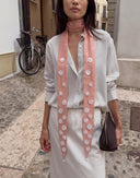 Dusty Rose Sequin Scarf