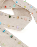 Rainbow Stone Skinny Scarf