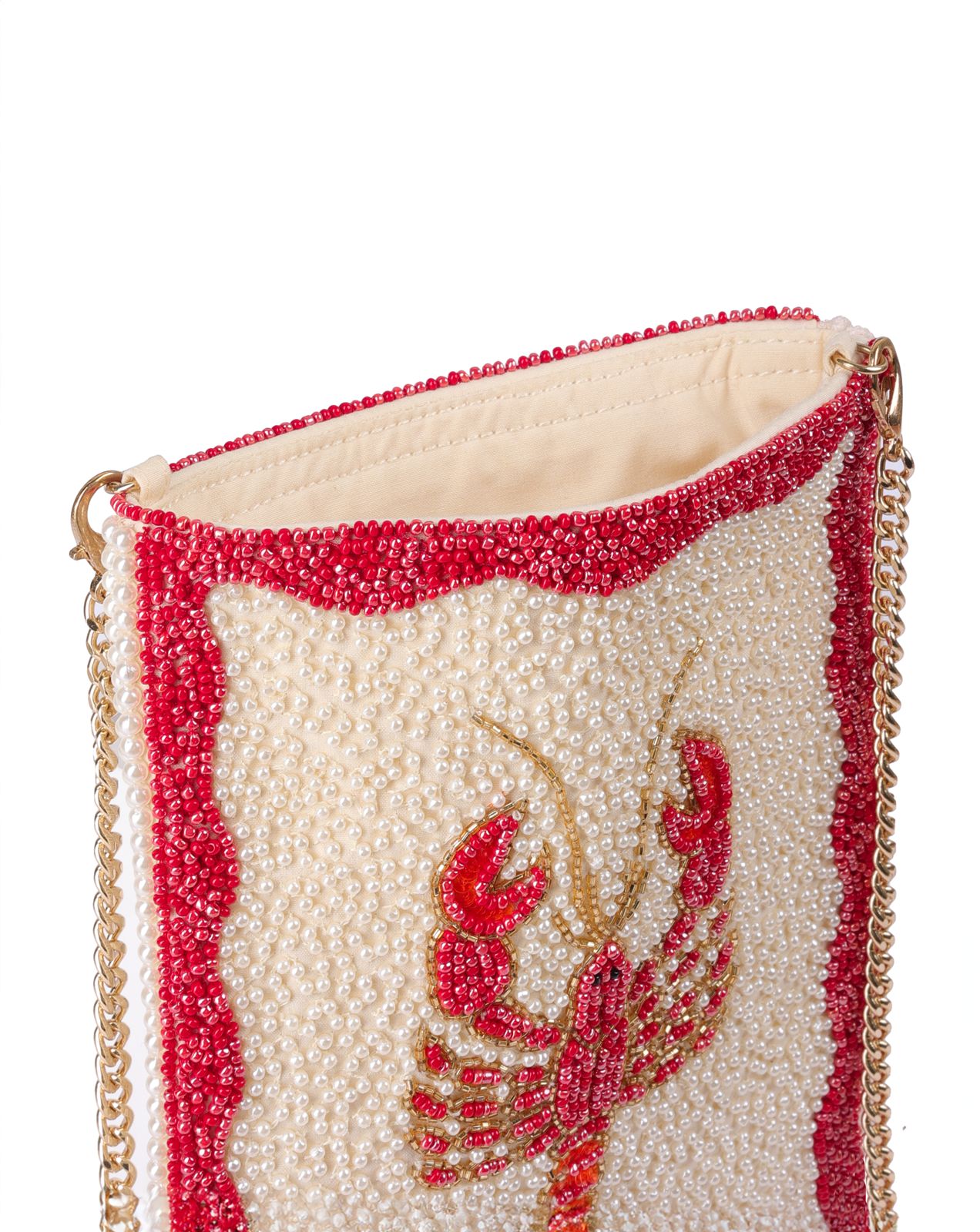 Tropical Beaded cross body bag