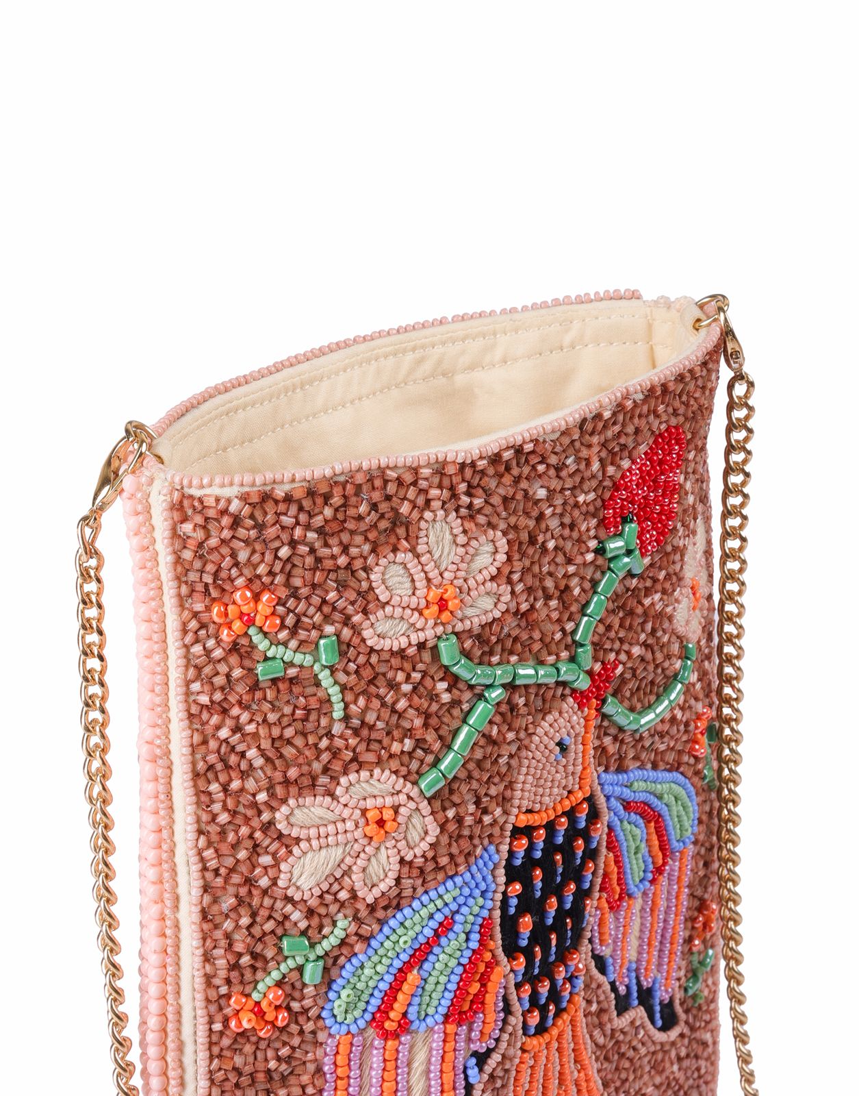 Wings of Peace Beaded cross body bag